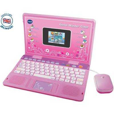 Portátil infantil vtech genio máster color bilingüe/ rosa