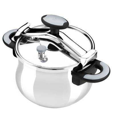 Olla a presión bra new star a185503/ ø24cm/ 8l/ acero inoxidable/ apta para inducción