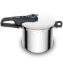 Olla a presión tefal secure trendy p2584401/ ø25cm/ 8l/ acero inoxidable/ apta para inducción