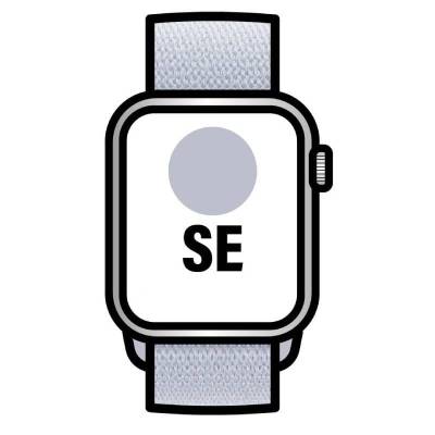 Apple watch se/ gps/ 40mm/ caja de aluminio/ correa loop deportiva azul nube