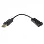 Conversor 3go adphdmi/ displayport macho - hdmi hembra/ 15cm/ negro