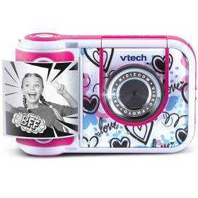Cámara digital instantánea vtech kidizoom print cam/ tamaño foto 57x28mm/ rosa