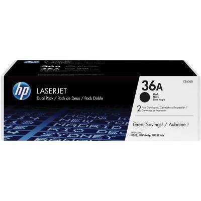 Tóner original hp nº36a multipack/ 2x negro