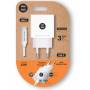 Cargador de pared tech one tech tec2266/ 1xusb tipo-c + cable usb tipo-c/ 3a/ blanco