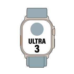 Apple watch ultra 3/ gps/ cellular/ 49mm/ caja de titanio natural/ correa loop alpine azul claro m