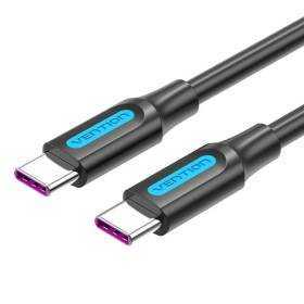 Cable usb 2.0 tipo-c vention cotbg/ usb tipo-c macho - usb tipo-c macho/ hasta 100w/ 480mbps/ 1.5m/ negro