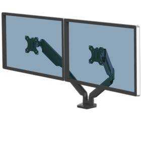 Soporte de mesa para 2 monitores fellowes 8042501/ giratorio/ inclinable/ hasta 8kg