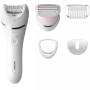 Depiladora philips epilator series 8000 bre710/ con batería/ 6 accesorios