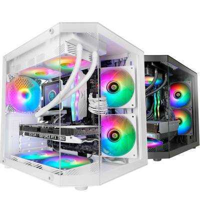 Caja gaming minitorre mars gaming mc-3tlite/ blanca