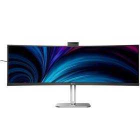 Monitor profesional ultraparonámico curvo philips 49b2u6903ch 48.8'/ dual qhd/ multimedia/ regulable en altura/ webcam/ negro