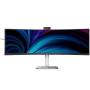 Monitor profesional ultraparonámico curvo philips 49b2u6903ch 48.8'/ dual qhd/ multimedia/ regulable en altura/ webcam/ negro