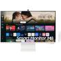 Smart monitor samsung m8 s32dm801uu 32'/ 4k/ multimedia/ regulable en altura/ smart tv/ webcam/ blanco