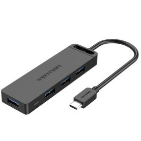 Hub usb tipo-c vention tgkbf/ 4xusb/ 1xmicrousb pd/ 1m