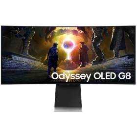 Monitor gaming ultrapanorámico curvo samsung g8 odyssey oled s34dg850su 34'/ wqhd/ 0.03ms/ 175hz/ multimedia/ regulable en