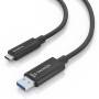 Cable usb 3.2 tipo-c aoc aisens a157-0926/ usb tipo-c macho - usb macho/ 10gbps/ 25m/ negro
