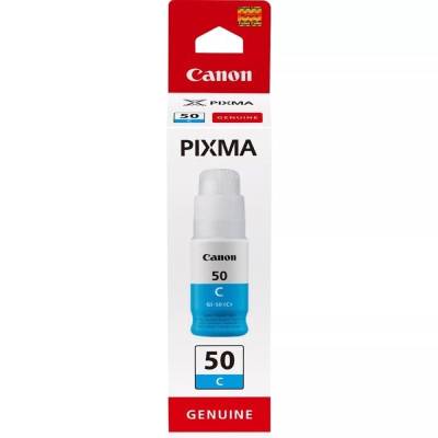 Botella de tinta original canon gi-50/ cian