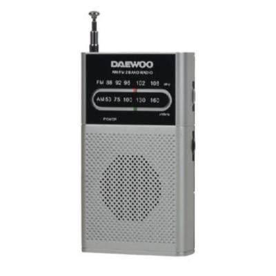 Radio portátil daewoo dw1027/ plata