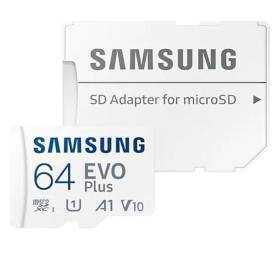 Tarjeta de memoria samsung evo plus 2021 64gb microsd xc con adaptador/ clase 10/ 130mbs