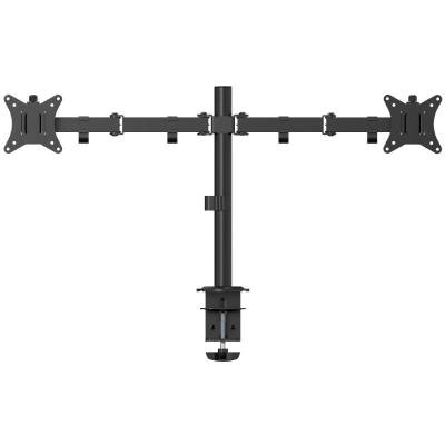 Soporte de mesa para 2 monitores fonestar smm-112ba/ giratorio/ inclinable/ hasta 9kg