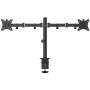 Soporte de mesa para 2 monitores fonestar smm-112ba/ giratorio/ inclinable/ hasta 9kg