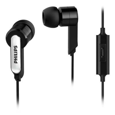 Auriculares intrauditivos philips she1405bks/27/ con micrófono/ jack 3.5/ negros
