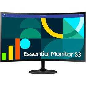 Monitor profesional curvo samsung essential monitor s3 s36gd s27d362gau/ 27'/ full hd/ negro