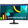Monitor profesional curvo samsung essential monitor s3 s36gd s27d362gau/ 27'/ full hd/ negro
