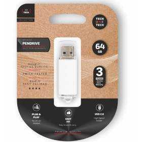 Pendrive 64gb tech one tech basic usb 2.0/ blanco