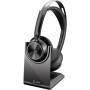 Auriculares inalámbricos poly voyager focus 2 microsoft teams + adaptador usb-c-a + soporte de carga/ con micrófono/ bluetooth/