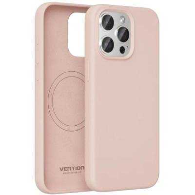 Funda silicona con magsafe vention kudp0-10/ compatible con iphone 13/ rosa