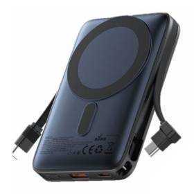 Powerbank 10000mAh Vention I16L0/ 22.5W/ Wireless/ Azul/ Incluye Cable USB Tipo-C