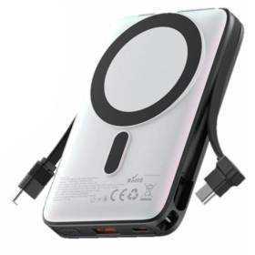 Powerbank 10000mAh Vention I16W0/ 22.5W/ Wireless/ Blanca/ Incluye Cable USB Tipo-C
