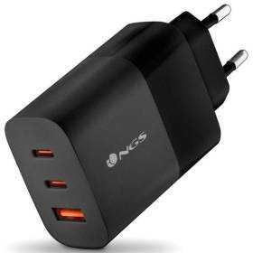 Cargador de Pared GaN NGS Bud 65W/ 2xUSB Tipo-C/ 1xUSB/ 65W