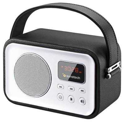 Radio Portátil Sunstech RPBT450/ a Pilas/ Negra