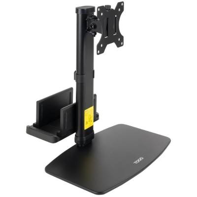 Soporte de Sobremesa para Monitor TooQ DB1128TN-B/ Ajustable/ Giratorio/ Inclinable/ hasta 6kg