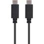 Cable USB 2.0 Tipo-C Nanocable 10.01.2302/ USB Tipo-C Macho - USB Tipo-C Macho/ 2m/ Negro
