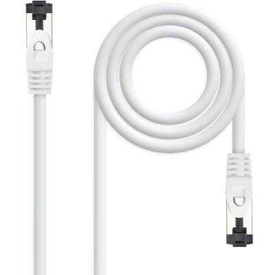 Cable de Red RJ45 SSTP Nanocable 10.20.2000-L30-W Cat.8.1/ 30cm/ Blanco