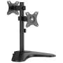 Soporte de Sobremesa para 2 Monitores Aisens DT32TR-409/ Giratorio/ Inclinable/ hasta 8kg