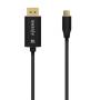 Cable Conversor DisplayPort 8K 60HZ Aisens A109-0686/ USB Tipo-C Macho - DisplayPort Macho/ Hasta 27W/ 1250Mbps/ 80cm/ Negro