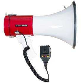 Megáfono con sirena Fonestar MF-600SGU/ 25W/ USB/ SD/ a Batería/ a Pilas/ a 12V CC