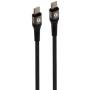 Cable USB 2.0 Tipo-C Fonestar USB-CC/ USB Tipo-C Macho - USB Tipo-C Macho/ 480Mbps/ Hasta 100W/ 1m/ Negro