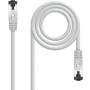 Cable de Red RJ45 SSTP Nanocable 10.20.2000-L25 Cat.8.1/ 25cm/ Gris