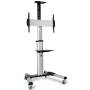 Soporte de Suelo Inclinable/ Orientable con Ruedas Fonestar STS-4064P para TV de 37-70'/ hasta 50kg
