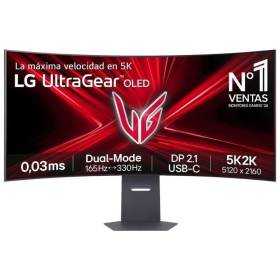 Monitor Gaming Curvo LG UltraFine 45GX950A-B 45'/ 5K2K/ 0.03ms/ 330Hz/ OLED/ Multimedia/ Regulable en altura/ Negro