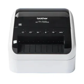 Impresora de Etiquetas Brother QL-1110NWBC/ Térmica/ Ancho etiqueta 103mm/ USB-WIFI-Bluetooth-Ethernet/ Blanca y Negra