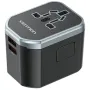Cargador de Pared Universal para Viaje Vention FJCB0/ Toma de Corriente Universal/ 1xUSB Tipo-C/ 2xUSB/ 20W