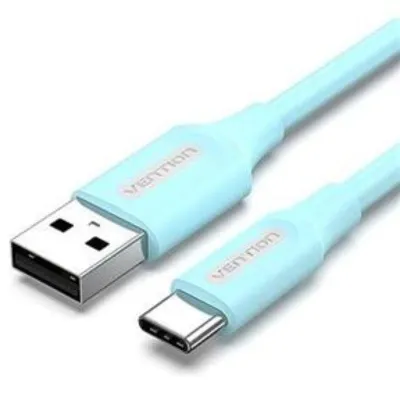 Cable USB 2.0 Tipo-C Vention COKSH/ USB Tipo-C Macho - USB Macho/ Hasta 60W/ 480Mbps/ 2m/ Azul