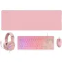 Pack Gaming Mars Gaming MCP-RGB3P/ Teclado RGB + Ratón Óptico + Alfombrilla XXL + Auriculares