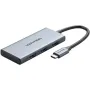 Docking USB Tipo-C Vention TOOHB/ 1xHDMI 4K/ 3xUSB/ 1xLector Tarjetas/ Gris