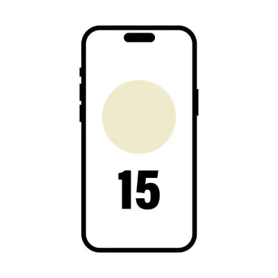 Smartphone Apple iPhone 15 128GB/ 6.1'/ 5G/ Amarillo